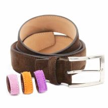 BGENTS Wildledergürtel für Damen und Herren in Braun