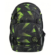 Schulrucksack Mate Lime Flash Schwarz, Grün