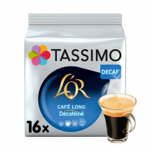 L'OR Café Long Décaféiné Dosettes Tassimo