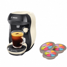 12 paquets achetés = Happy Crème Offerte Tassimo