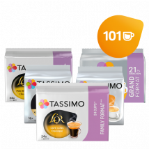 Assortiment Café - Petit-Déjeuner - 5 packs  Dosettes Tassimo
