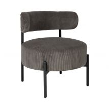 Eglo Stuhl »Manirenja« - 65x62,5x77cm - dunkelgrau - Polyester / Schaumstoff / Metall