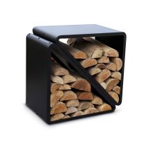 Tchibo - Kaminholzregal - 57x35,5x56cm - schwarz - Stahl