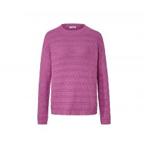 Pullover mit Ajour-Muster - Damen - Gr. L - rosa