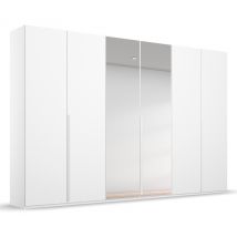 rauch Kleiderschrank »Purisma« mit umfangreicher Innenausstattung und Spiegel - 301x61x223cm - weiß - Holz / Holz
