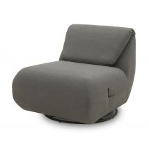 Domo Drehsessel »Kolding« - 68x88x67cm - anthrazit - Kunststoff / Glas / Metall