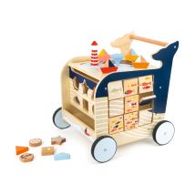 small foot Activity Lauflernwagen »Wal« - dunkelblau