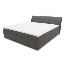 Domo Boxspringbett »Bergen« 180 x 200 cm inkl. Topper - 187x221x90cm - schwarz - Polyester / Holz / Kunststoff