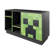 roba Minecraft TV Lowboard »Creeper« - 108x37x61cm - schwarz - Holz
