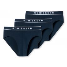 3 Schiesser Rio-Slips - Herren - Gr. L/6 - dunkelblau