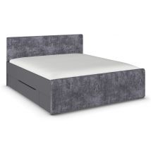 rauch Bett »Holga« - 185x211x100cm - grau - Holz / Holz