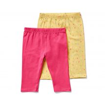 Tchibo - 2 ¾-Kinder-Leggings - Baby - Gr. 50/56 - gelb