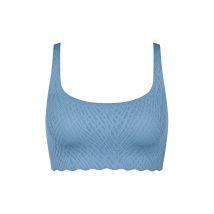sloggi Zero Feel Bliss Top - Damen - Gr. XL - blau/jacquard