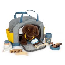 small foot Hund mit Tasche und Pflege-Set - mehrfarbig