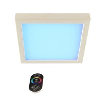 Karibu-Premium-LED-Farblichtanwendung für die Sauna - braun