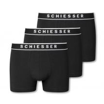 3 Schiesser Shorts - Herren - Gr. L/6 - schwarz