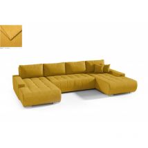 Canapé panoramique convertible BELUTI Jaune