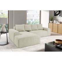 Canapé d'angle MODULA avec coussins Beige Angle gauche