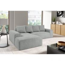Canapé d'angle MODULA avec coussins Gris Angle gauche