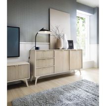 Commode de 158 cm Forest 2 porte 3 tiroirs Beige