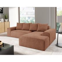 Canapé d'angle MODULA avec coussins Angle droit Terracotta