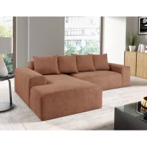 Canapé d'angle MODULA avec coussins Angle gauche Terracotta