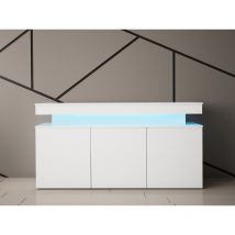 Commode moderne Lestiro avec éclairage LED Blanc