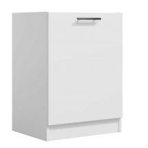 LILA - Meuble de cuisine bas 60 cm 1 porte Blanc