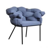 Fauteuil CHERIO avec tissu doux Violet