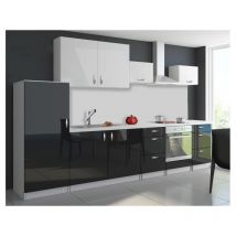 Cuisine complète 320 cm OXIN laquée Aubergine