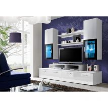 Ensemble meuble TV MINI blanc et noir