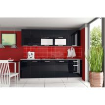 Cuisine complète laquée 2m60 TARA Noir