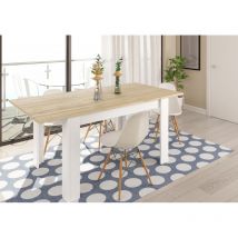 Table extensible scandinave KENDA Bois/Blanc