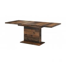 Table rectangle + allonge GLIANT 160 - 200 cm Marron