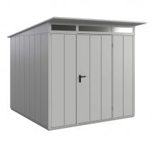 Hörmann Set Berry Modern-P,Typ 2 Gerätehaus-Weißaluminium