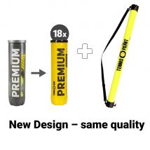 Tennis-Point Premium 18x 4er Dose Plus Ballsammelröhre