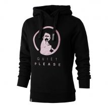 Quiet Please Baseline Logo Glitter Hoody Damen