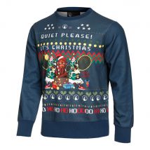 Quiet Please Ugly Christmas Sweatshirt Herren