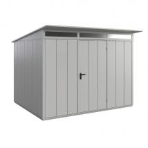 Hörmann Set Berry Modern-P,Typ 3 Gerätehaus-Weißaluminium