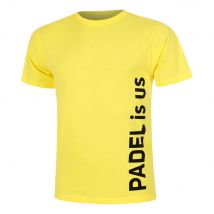 Padel-Point Padel Is Us T-shirt Heren-Geel,Zwart
