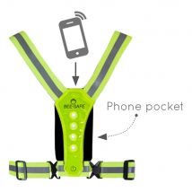 Bee-Safe Led Harness Phone Pocket Lichtsysteem