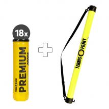 Tennis-Point 18x verpakking 4 stuks Premium Plus ballenverzamelbuis