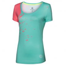 BIDI BADU Amari Tech Round-Neck T-shirt Dames-Mint,Koraal