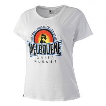 Quiet Please Melbourne Sunrise T-shirt Dames-Wit,Veelkleurig