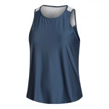Lucky in Love Net It Be Tank-Top Damen-Blau,Weiß blau