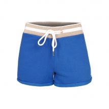 Quiet Please Retro Stripe Shorts Damen in blau, Größe: S
