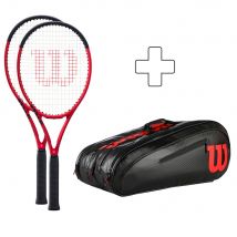 Wilson 2x Clash 100 Pro V2.0 Plus Schlägertasche (2021) - Größe L2 310 gr