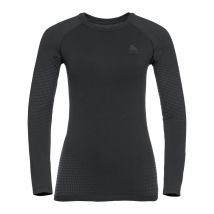 Odlo Performance Warm Eco BI Top Crew Neck Longsleeve Dames-Zwart,Antraciet