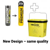 Tennis-Point 25 X Premium Verpakking 4 Stuks Plus Ballenemmer