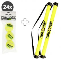 Tennis-Point (Stage 1) 24x Zak 3 Stuks Plus Ballenverzamelbuis
